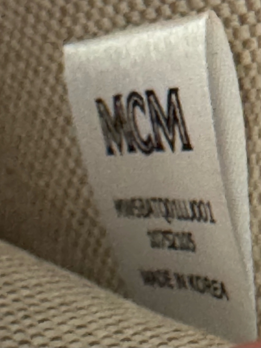 MCM Blue White Logo Jacquard Crossbody Bag - Picture 7 of 9